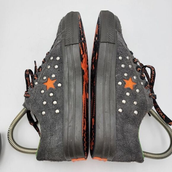 Converse X Come Tees One Star Ox Size 7 Womens Black Orange Shoes Sneakers - Picture 12 of 13